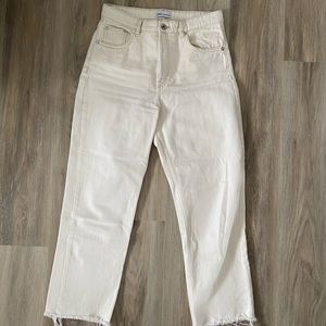 Zara straight leg jeans high rise